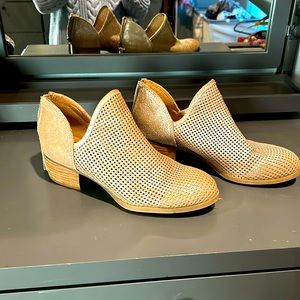 Soft brand gold leather boots